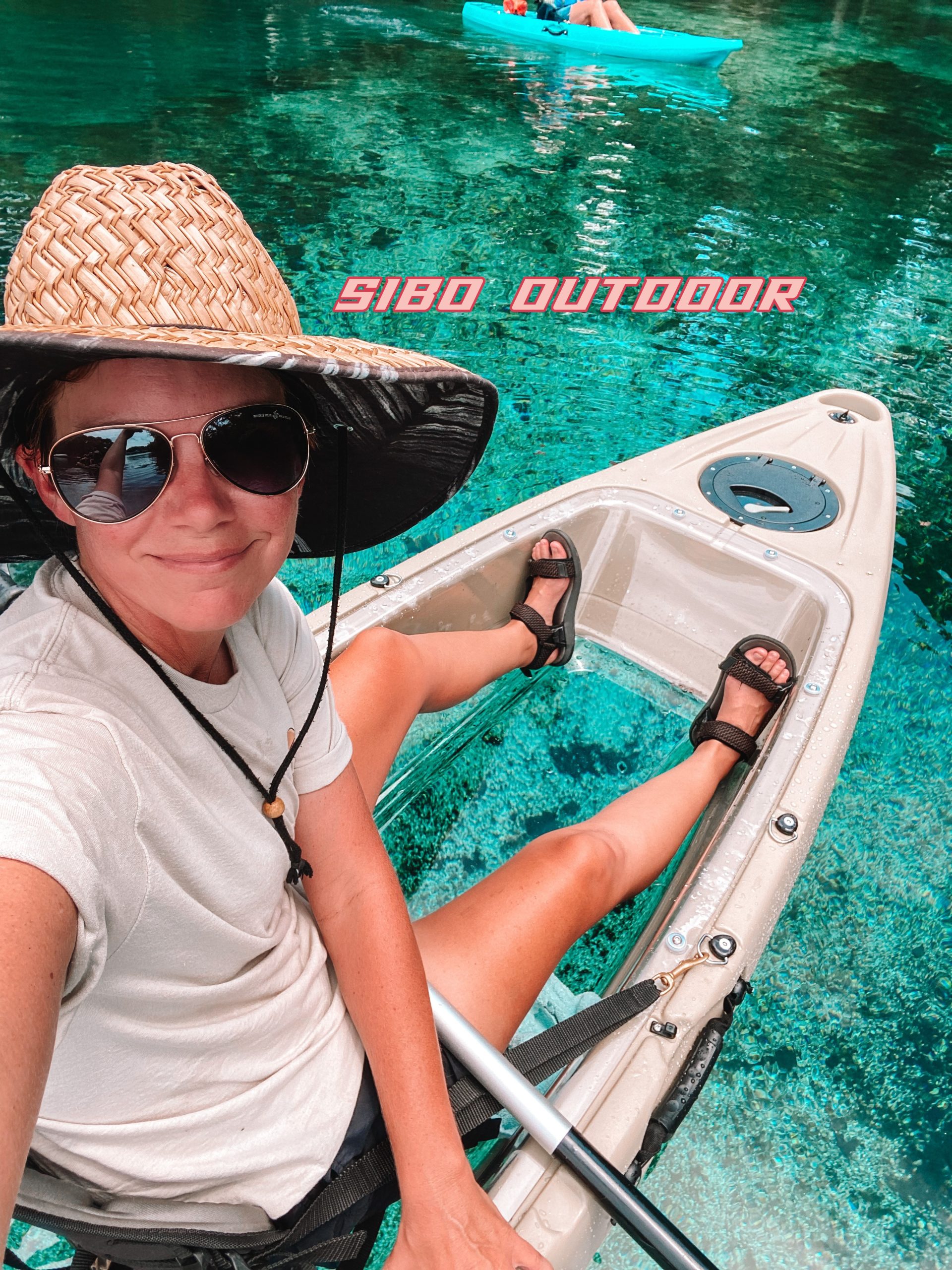 single seater transparent bottom kayak clear bottom kayak