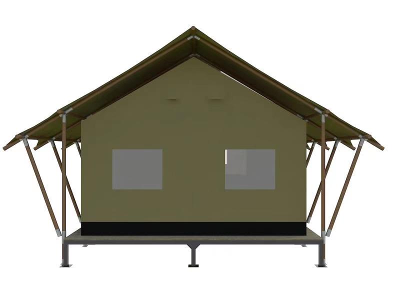 outdoor waterproof wood frame luxury glamping tent hotel tent camping tent
