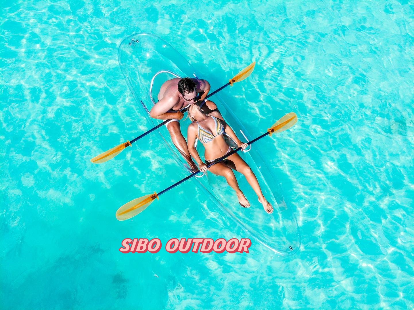 double seater 100% transparent clear kayak wholesale