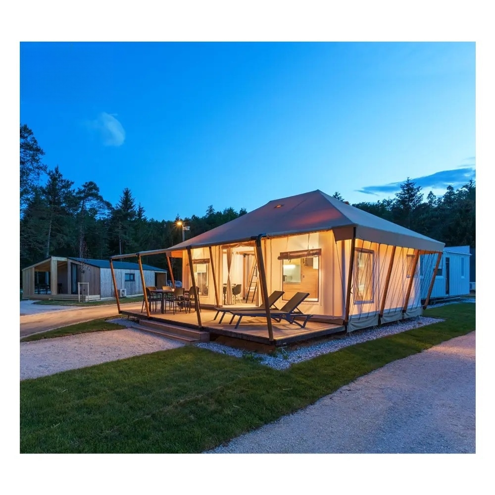 2025 new design luxury safari tent kt 4 luxury hotel tent glamping for resort