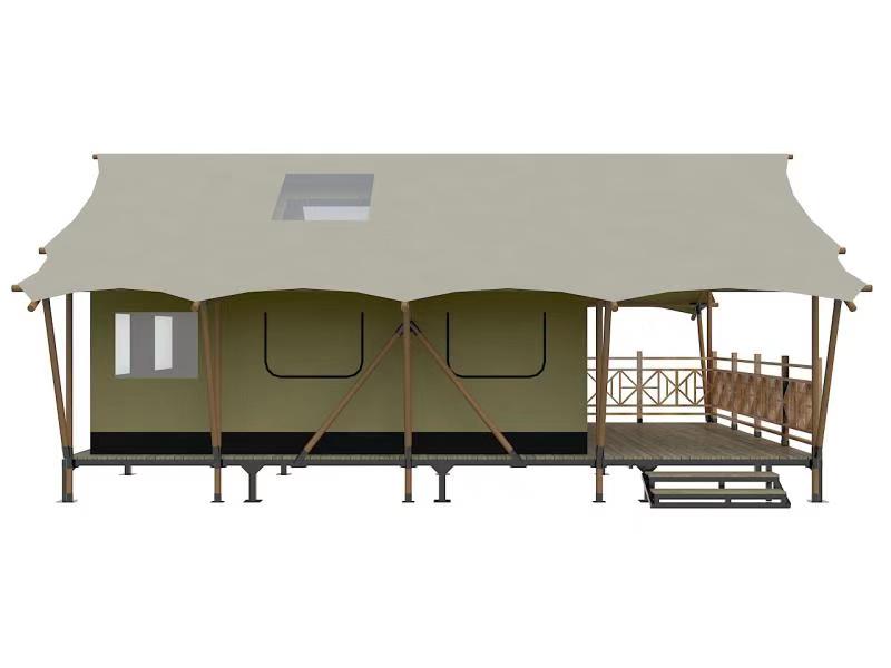 outdoor waterproof wood frame luxury glamping tent hotel tent camping tent