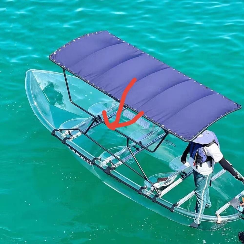 6 seats 8 seats large clear boat transparent boat