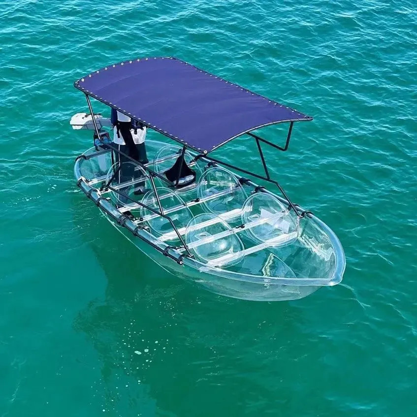 6 seats 8 seats large clear boat transparent boat