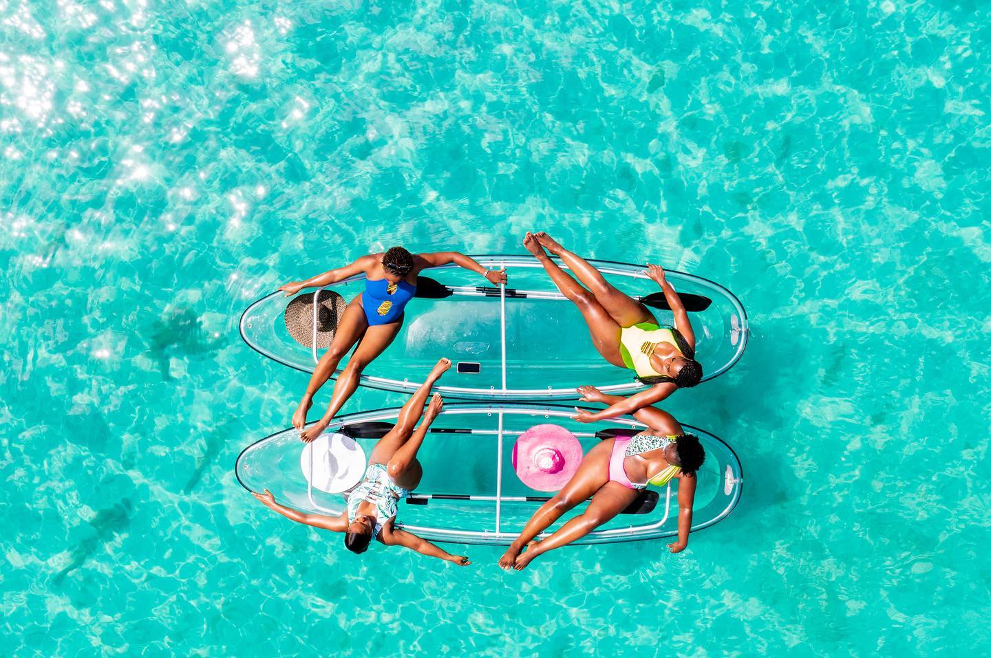 double seater 100% transparent kayak clear kayak canoe kst 4a