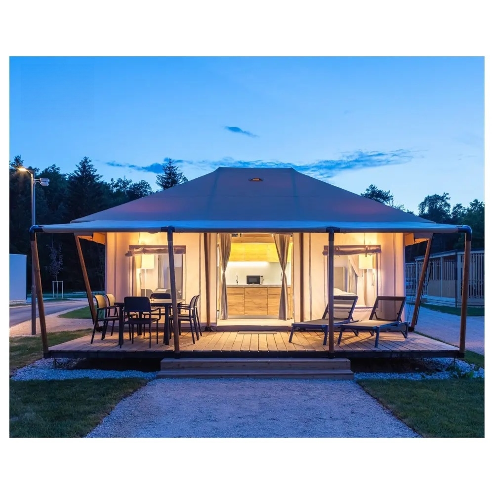 2025 new design luxury safari tent kt 4 luxury hotel tent glamping for resort