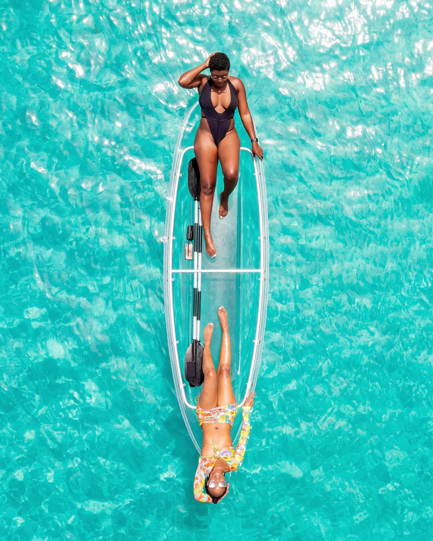 double seater 100% transparent kayak clear kayak canoe kst 4a