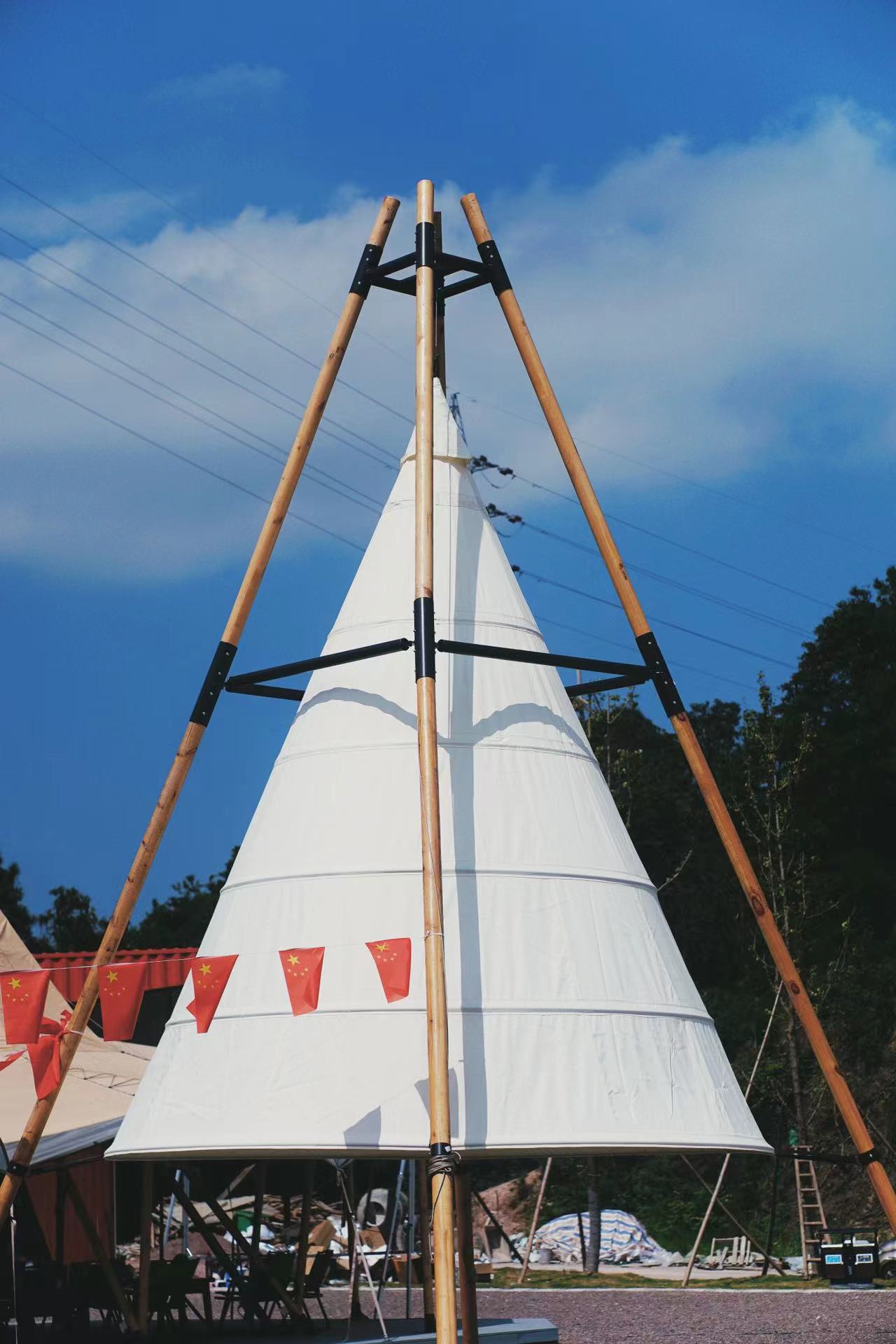 wedding tents pointed lantern decor event waterproof wood tipi teepee tent