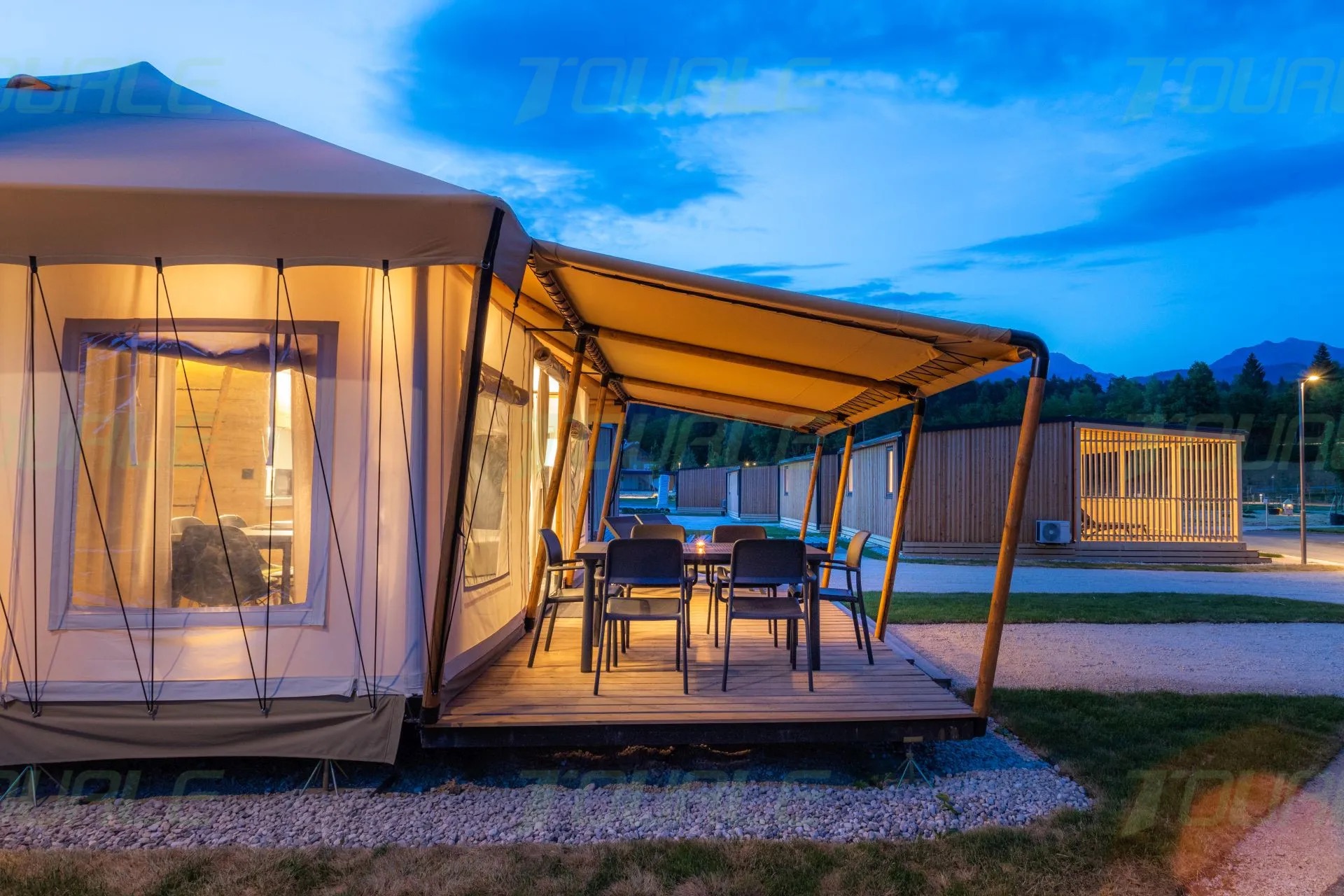 2025 new design luxury safari tent kt 4 luxury hotel tent glamping for resort