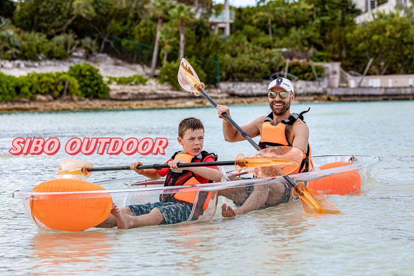 double seater 100% transparent clear kayak wholesale