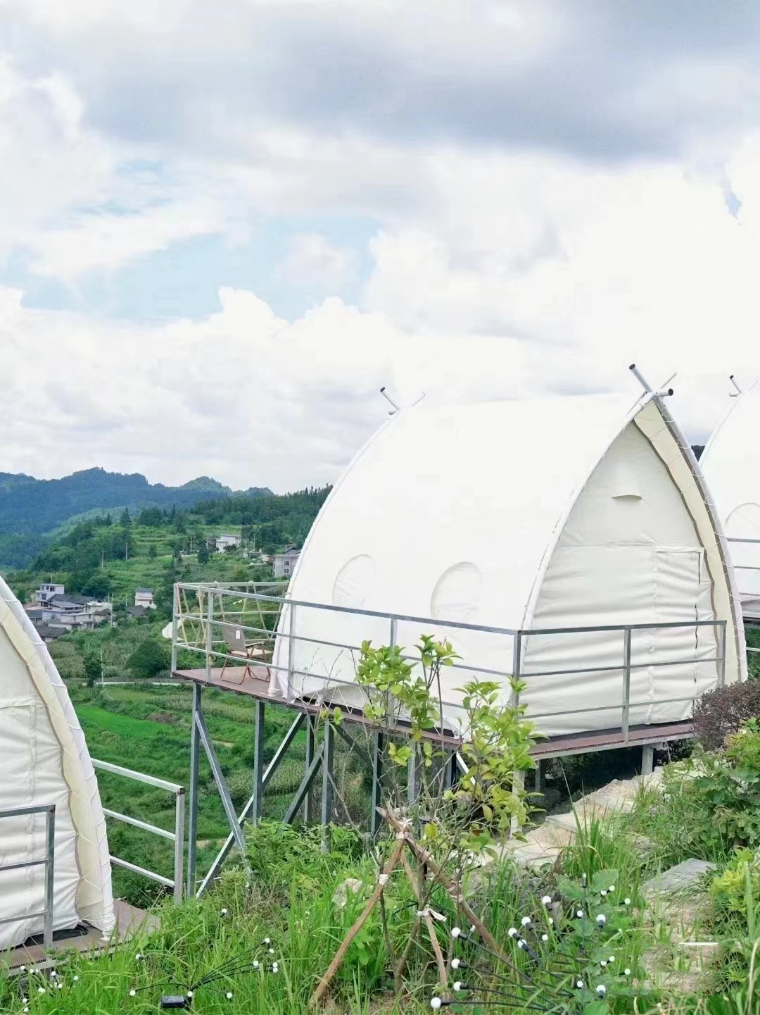 2025 new design luxury safari tent restaurant tent mini sailing tent for sale