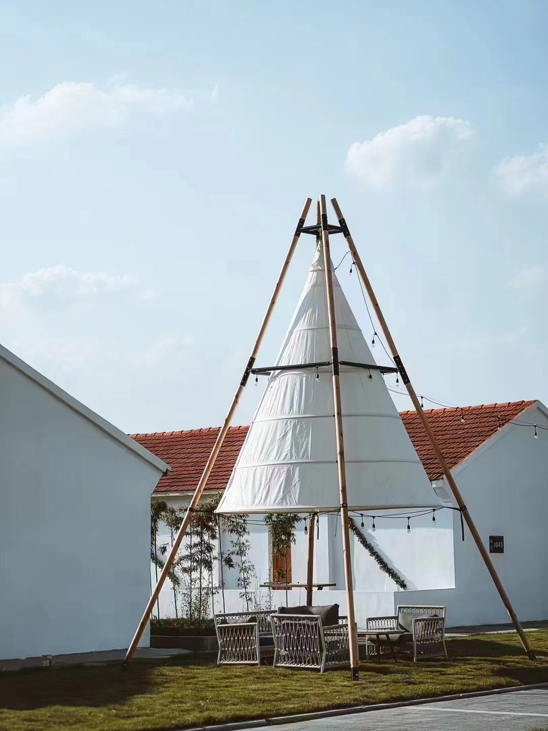 wedding tents pointed lantern decor event waterproof wood tipi teepee tent