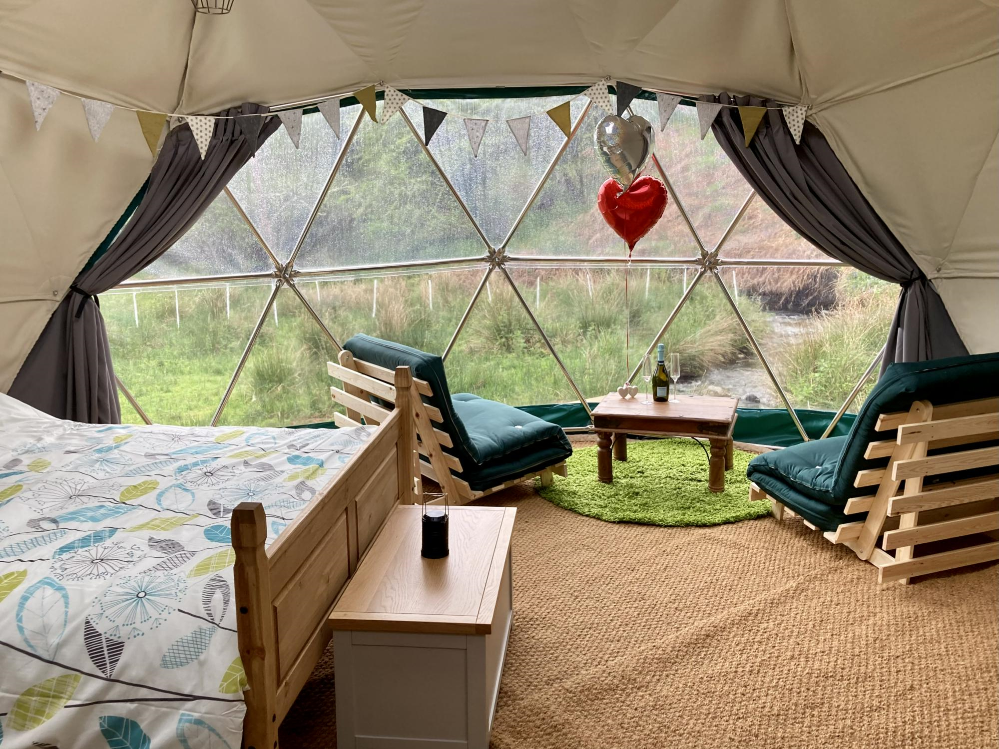 winter outdoor dome house waterproof pvc cover geodesic glamping dome tent