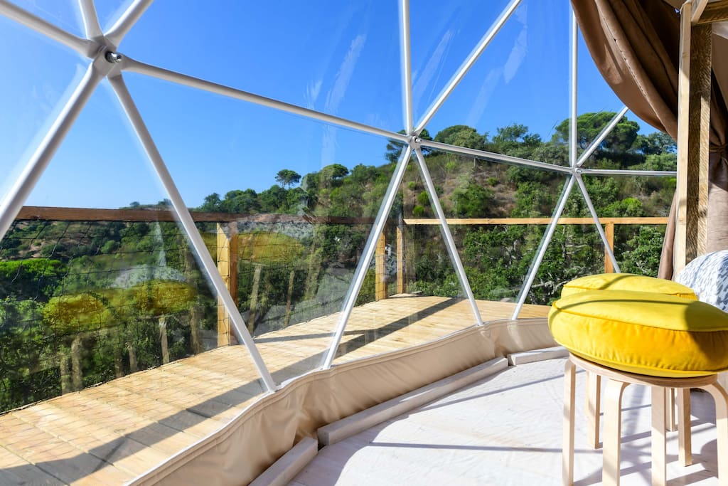 winter outdoor dome house waterproof pvc cover geodesic glamping dome tent