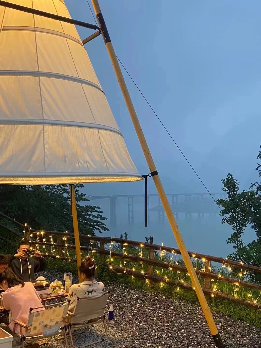 wedding tents pointed lantern decor event waterproof wood tipi teepee tent