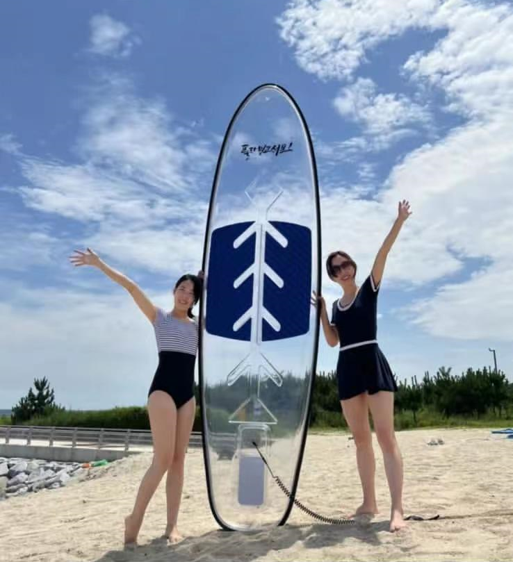 100% transparent paddle board clear paddle board kst 10