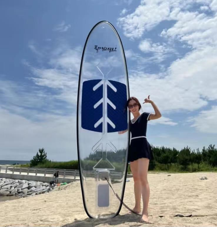 100% transparent paddle board clear paddle board kst 10