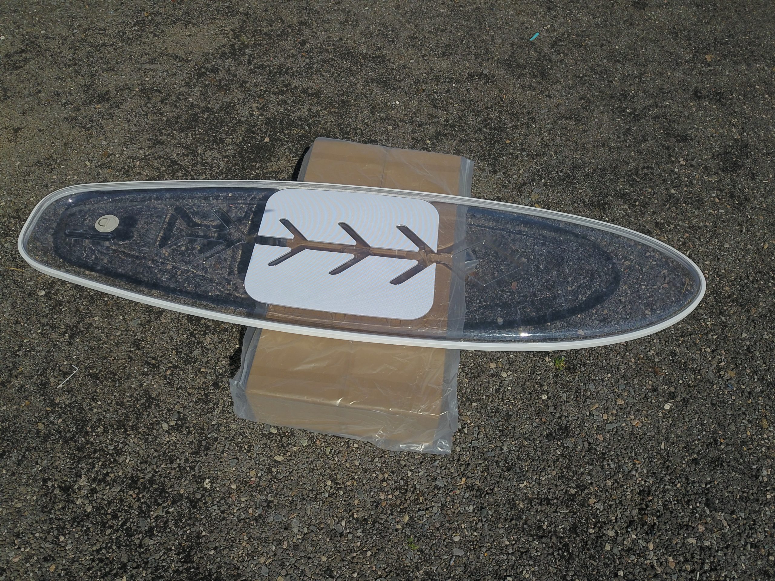 100% transparent paddle board clear paddle board kst 10