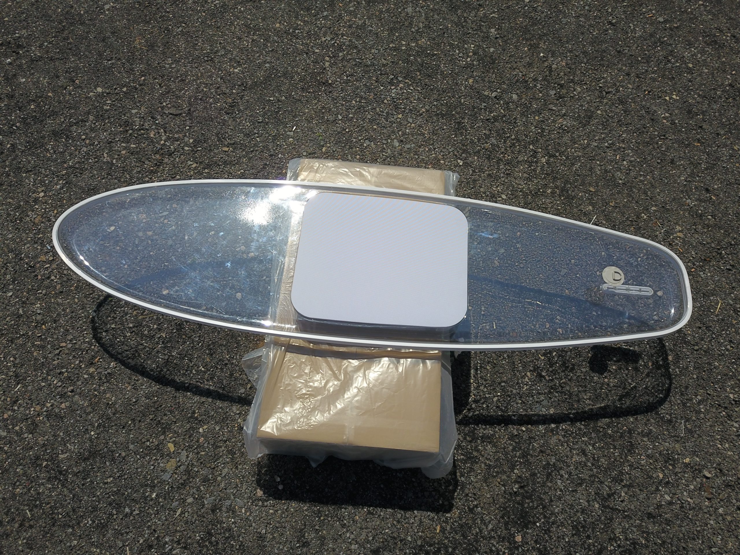 100% transparent paddle board clear paddle board