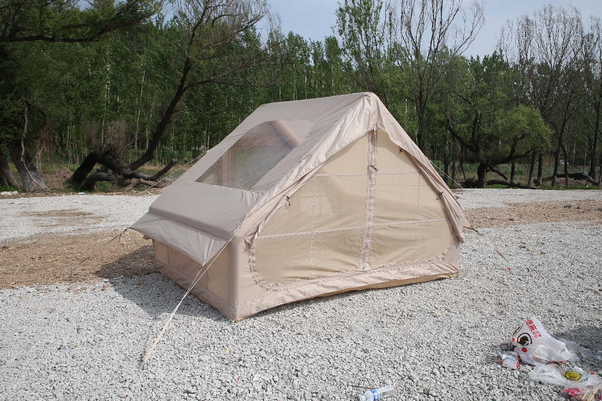 2025 cheap cotton outdoor air inflatable tent oxford fabric automatic tent inflatable tent for camping