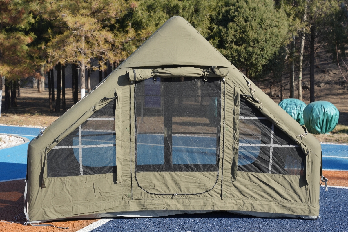 2025 cheap cotton outdoor air inflatable tent oxford fabric automatic tent inflatable tent for camping