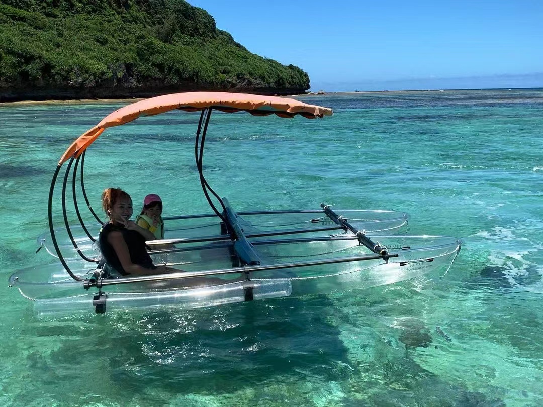 double seater 100% transparent kayak clear kayak canoe kst 4a