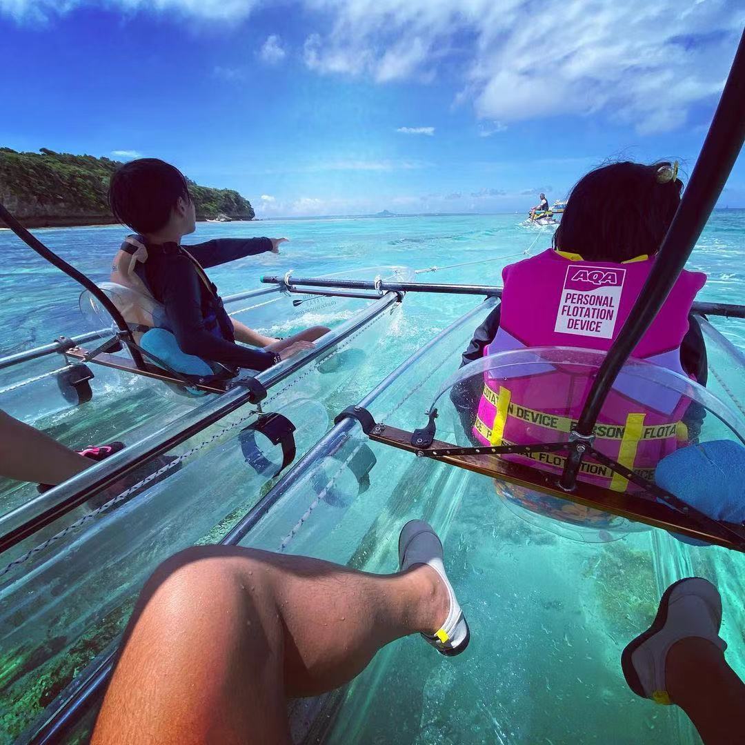 double seater 100% transparent kayak clear kayak canoe kst 4a