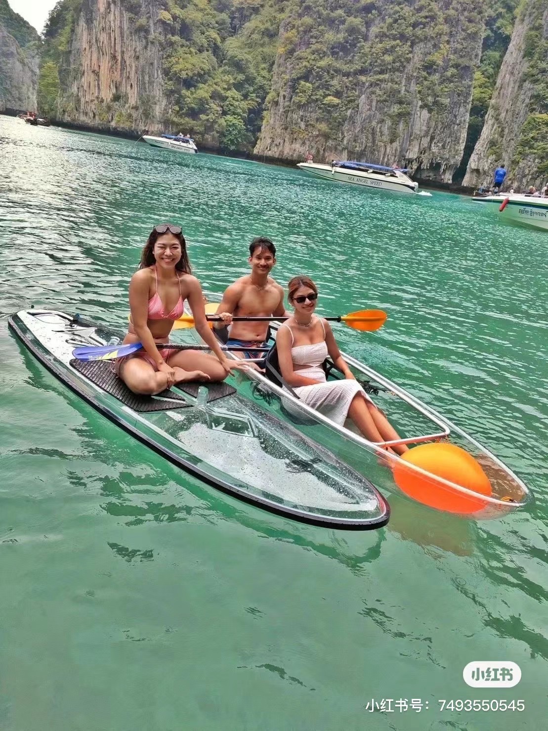 100% transparent paddle board clear paddle board kst 10